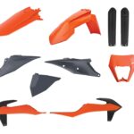 Kit plastiche POLISPORT KTM EXC EXC-F 2020–2023 arancione nardo grey