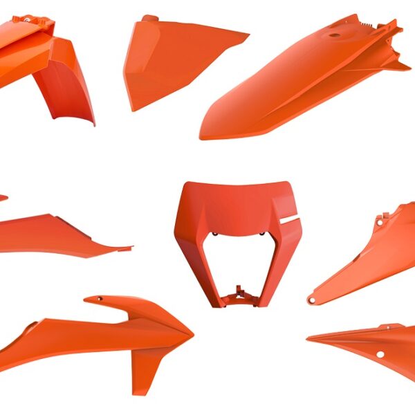 Kit plastiche POLISPORT KTM EXC EXC-F 2020–2023 arancione