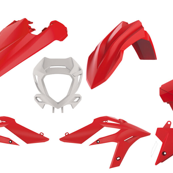 Kit plastiche POLISPORT Beta Xtrainer 2020–2022 rosso bianco