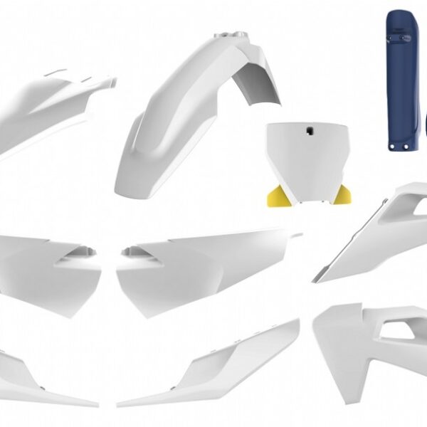 Kit plastiche POLISPORT Husqvarna TC FC 2019–2022 bianco blu