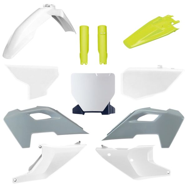 Kit plastiche POLISPORT Husqvarna TC FC 2023–2024 bianco giallo
