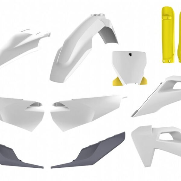 Kit plastiche POLISPORT Husqvarna TC FC 2019–2022 bianco nardo grey