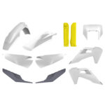 Kit plastiche POLISPORT Husqvarna FE TE 2020–2023 bianco nardo grey