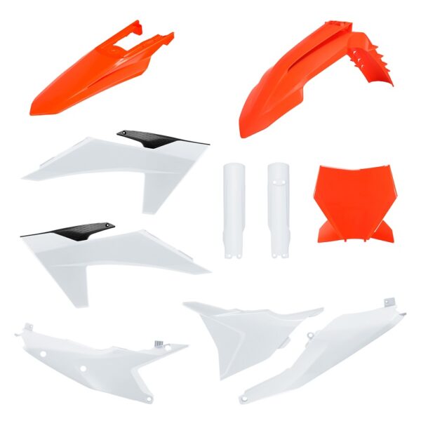 Kit plastiche POLISPORT KTM SX SX-F 2023–2024 arancione bianco