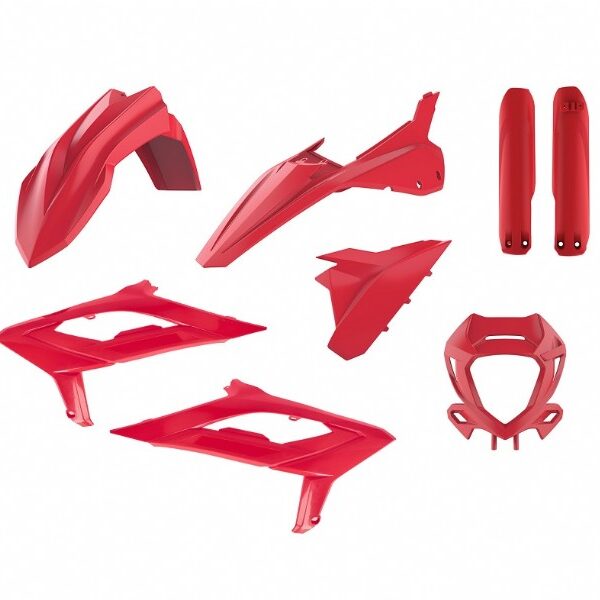Kit plastiche POLISPORT Beta RR 2023–2024 rosso
