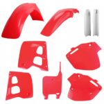 Kit plastiche POLISPORT Honda CR 1990–1992 rosso fluo bianco