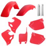 Kit plastiche POLISPORT Honda CR 1992–1994 rosso fluo bianco