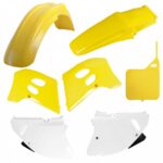 Kit plastiche POLISPORT Suzuki RM 1993–1995 giallo bianco