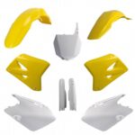 Kit plastiche POLISPORT Suzuki RM 2001–2006 giallo bianco