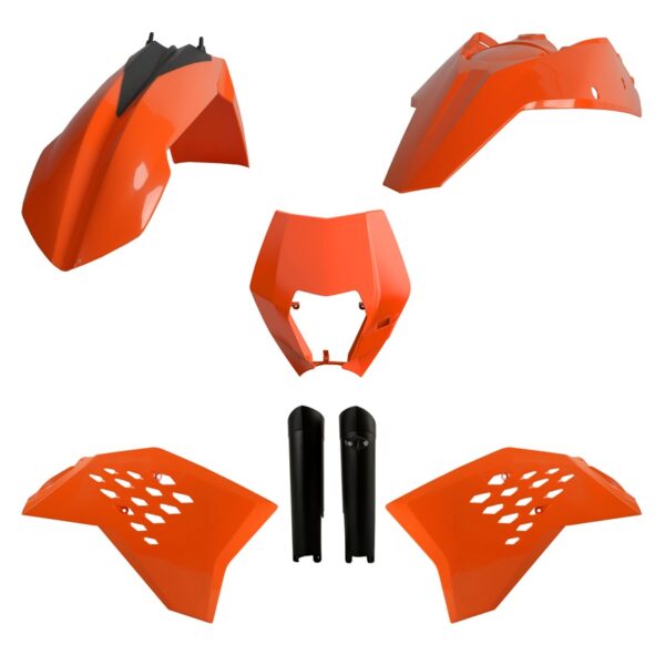Kit plastiche POLISPORT KTM EXC EXC-F 2008–2011 arancione nero