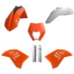 Kit plastiche POLISPORT KTM EXC EXC-F 2008–2011 arancione bianco
