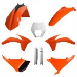 Kit plastiche POLISPORT KTM EXC EXC-F 2012–2013 arancione bianco