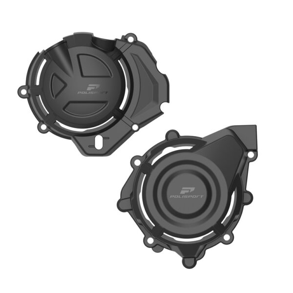 Kit protezioni coperchi motore POLISPORT CF Moto 450MT nero