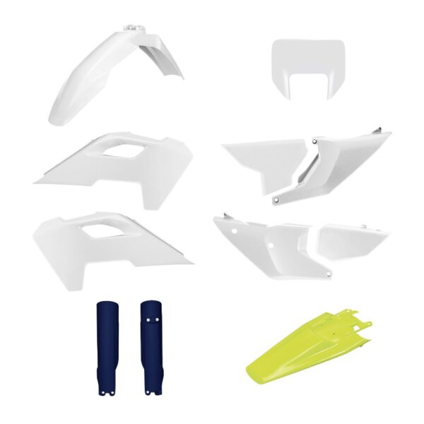 Kit plastiche POLISPORT Husqvarna FE/TE bianco giallo blu
