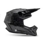 Casco Motocross FOX V3 RS Carbon Solid Nero Lucido