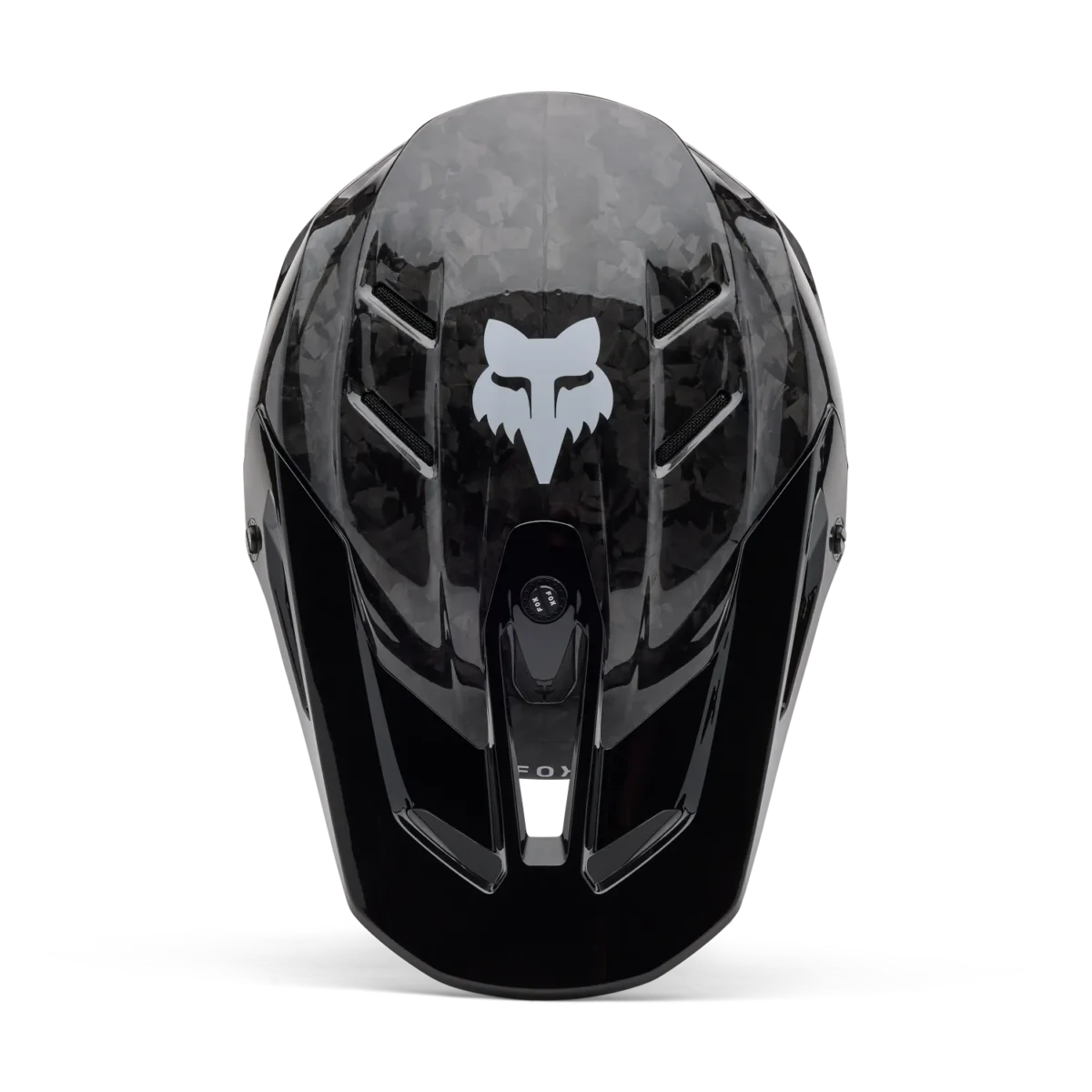 Casco Motocross FOX V3 RS Carbon Solid Nero Lucido - immagine 4