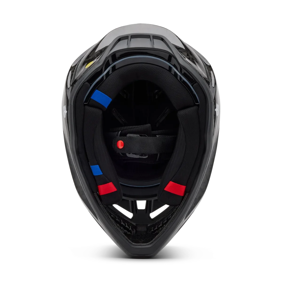 Casco Motocross FOX V3 RS Carbon Solid Nero Lucido - immagine 6