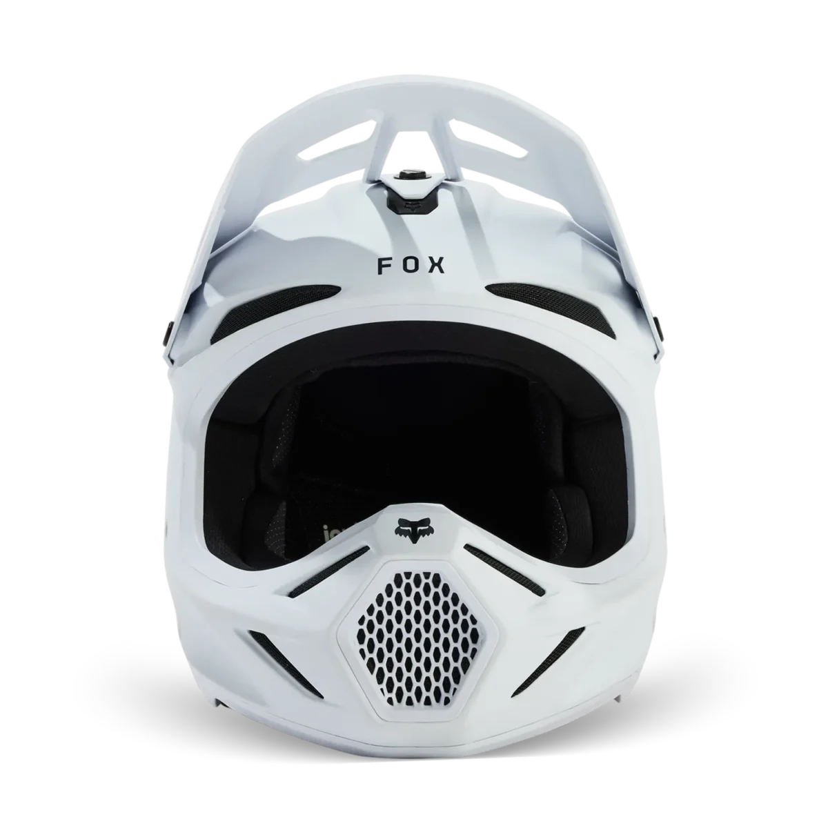 Casco Motocross FOX V3 Solid Bianco Opaco - immagine 2