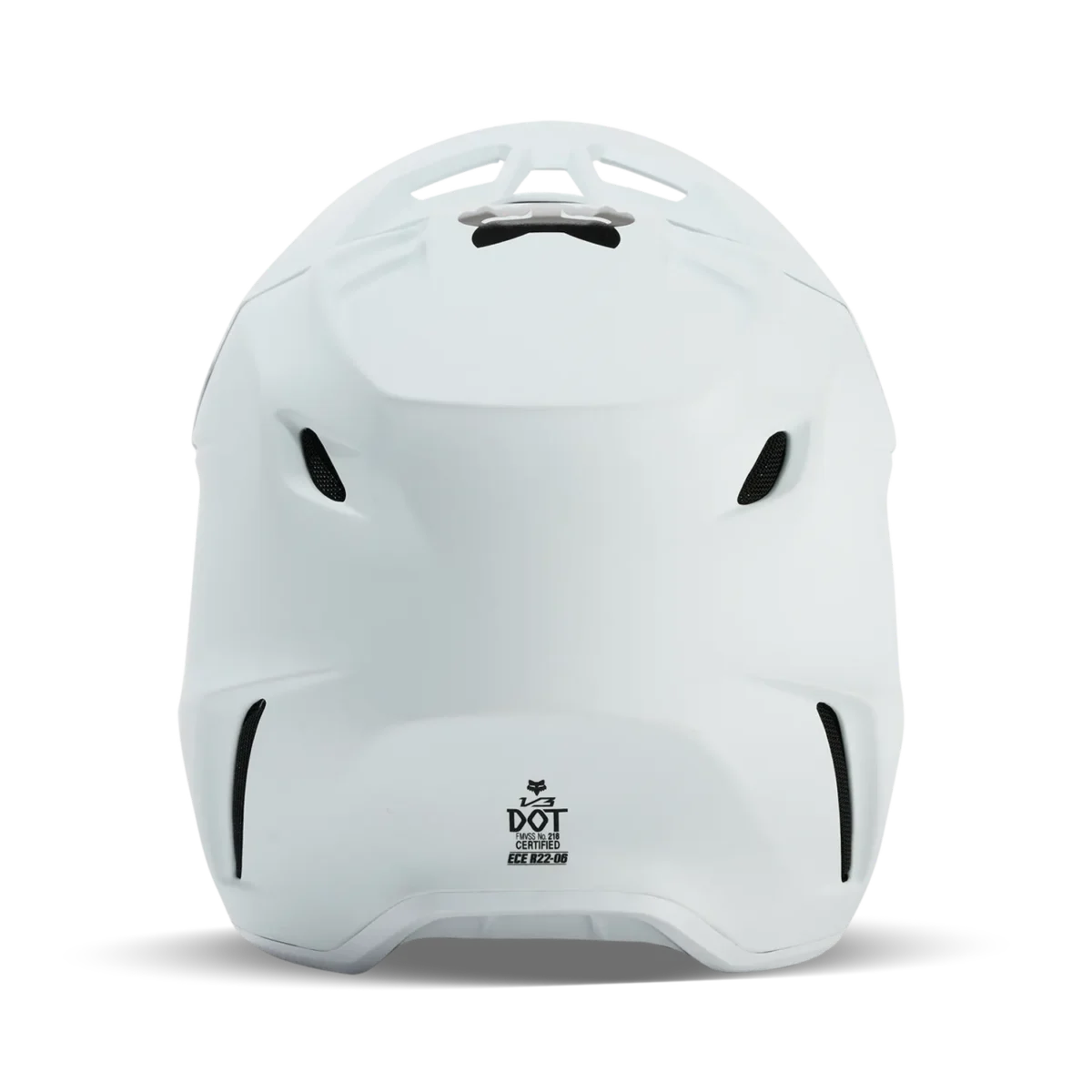 Casco Motocross FOX V3 Solid Bianco Opaco - immagine 9