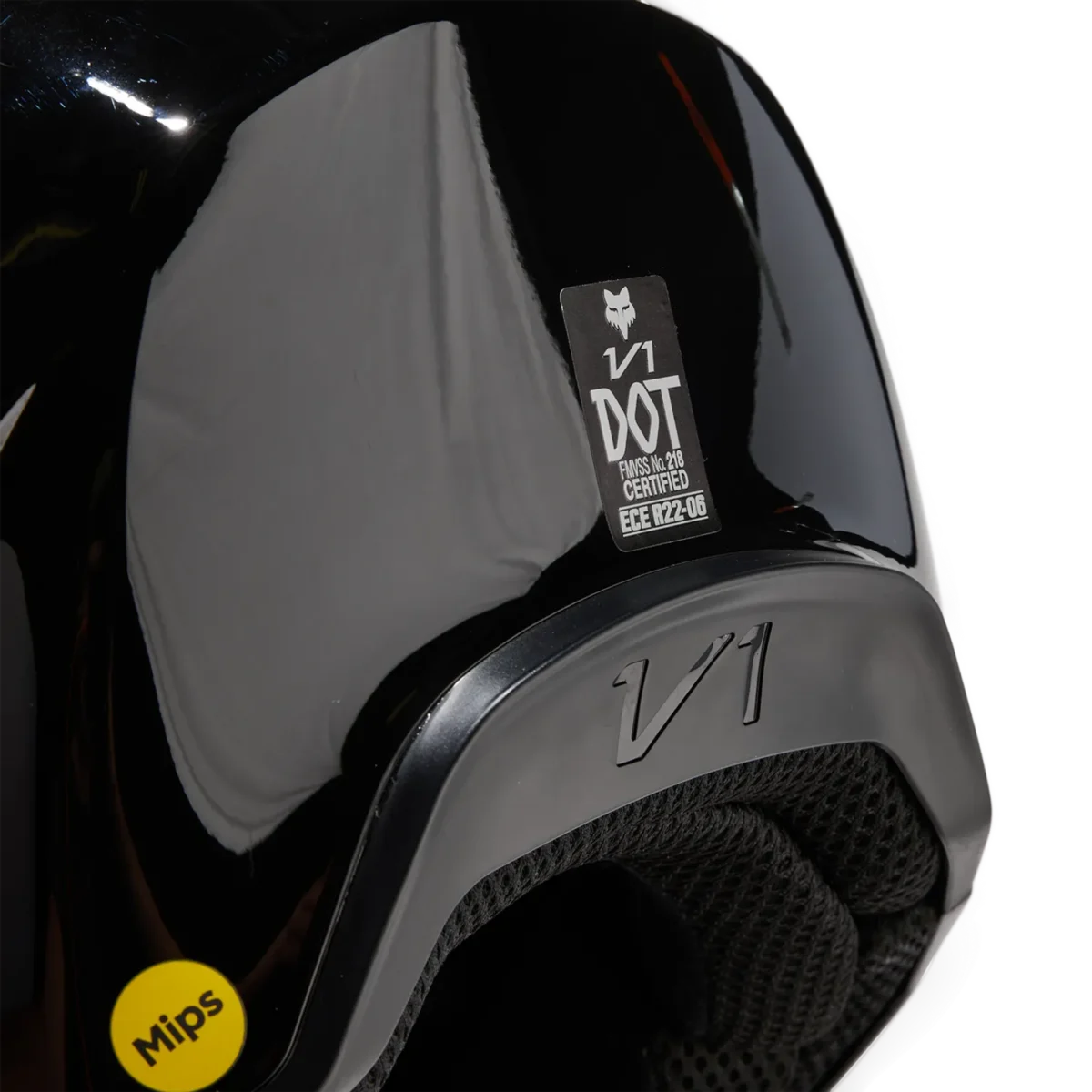 Casco Motocross FOX V1 Solid Nero - immagine 9