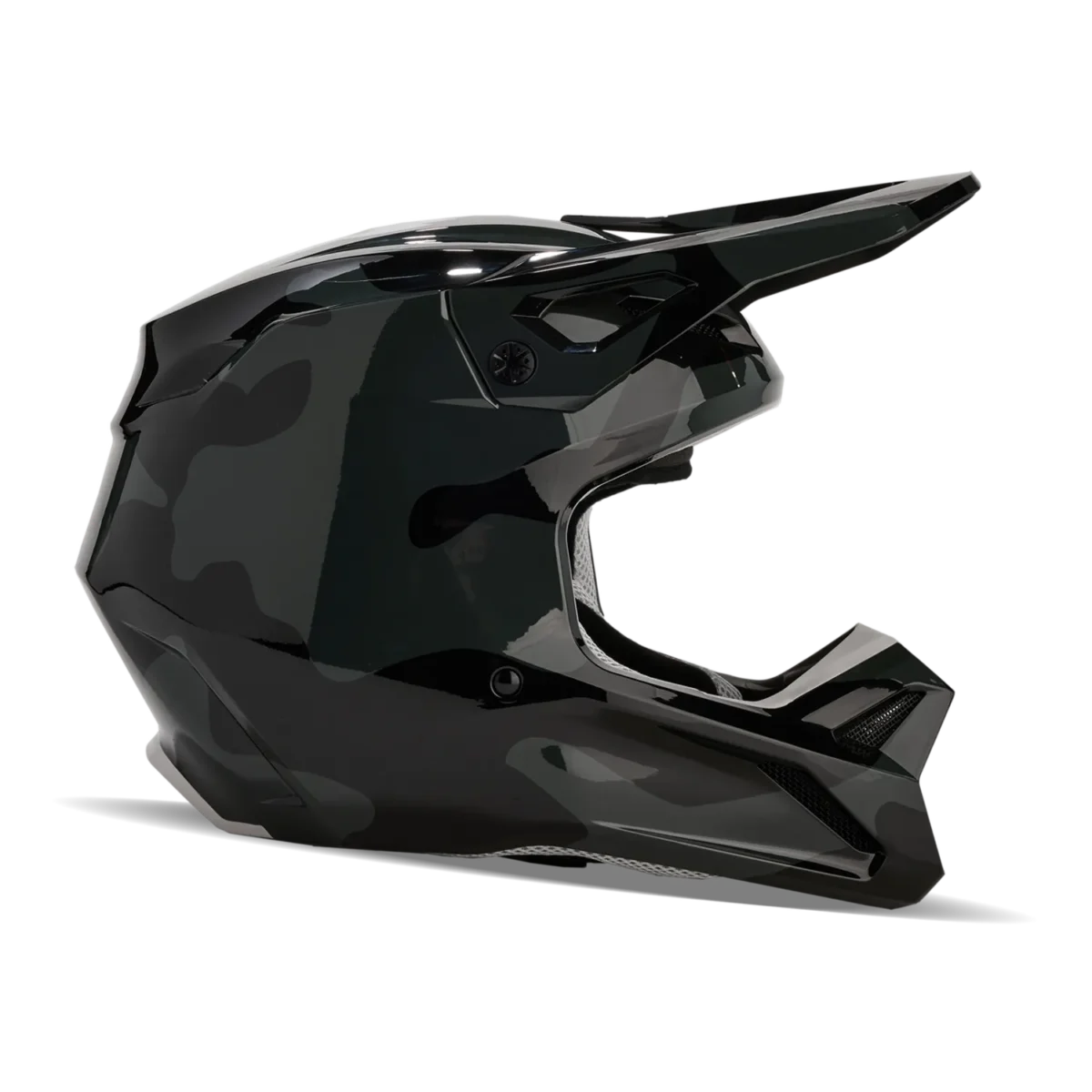 Casco Motocross FOX V1 Bnkr Nero Mimetico - immagine 2