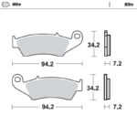 Pastiglie Freno Anteriori Moto-Master Nitro Honda Beta - immagine 2