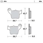 Pastiglie Freno Posteriori Moto-Master Nitro Honda CRF