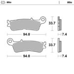 Pastiglie Freno Anteriori Moto-Master Nitro Yamaha Fantic - immagine 2