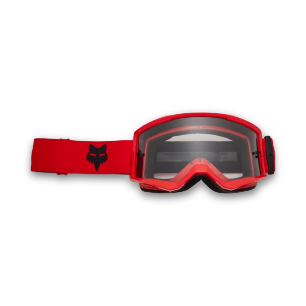 Maschera Motocross FOX Main Rosso Fluorescente